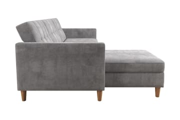 Bäddsoffa Hartford - Ljusgrå - Möbler - Soffa - Bäddsoffa - Bäddsoffa längsbäddad