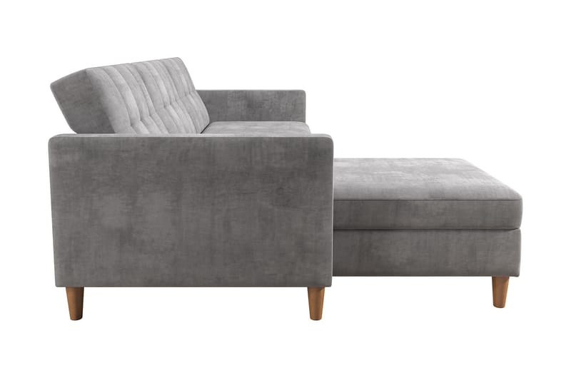 Bäddsoffa Hartford - Ljusgrå - Möbler - Soffa - Bäddsoffa - Bäddsoffa längsbäddad
