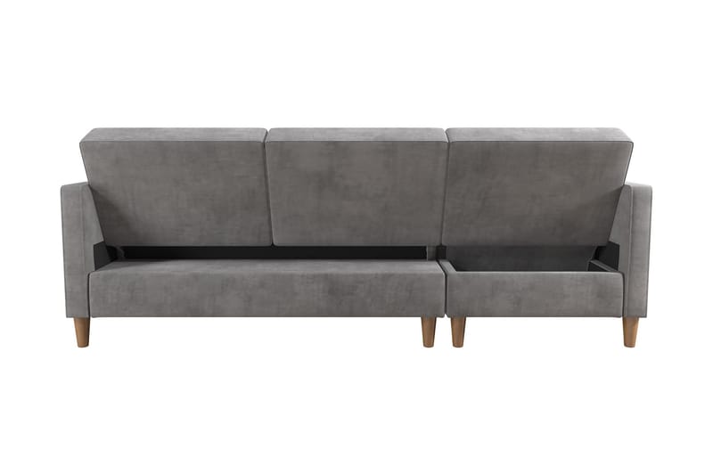 Bäddsoffa Hartford - Ljusgrå - Möbler - Soffa - Bäddsoffa - Bäddsoffa längsbäddad