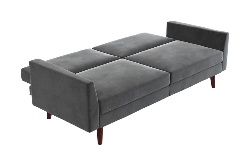 Bäddsoffa Juliana - Grå - Möbler - Soffa - Bäddsoffa - Bäddsoffa längsbäddad