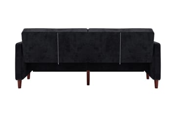 Bäddsoffa Pin Tufted - Svart - Möbler - Soffa - Bäddsoffa - Bäddsoffa längsbäddad