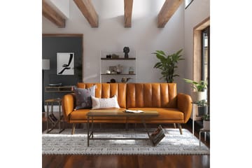 Bäddsoffa Brittany - Ljusbrun - Möbler - Soffa - Bäddsoffa - Bäddsoffa längsbäddad