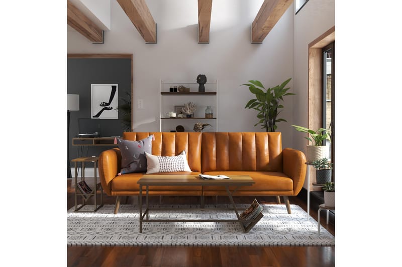Bäddsoffa Brittany - Ljusbrun - Möbler - Soffa - Bäddsoffa - Bäddsoffa längsbäddad