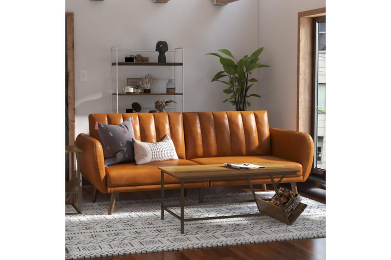 Bäddsoffa Brittany - Ljusbrun - Möbler - Soffa - Bäddsoffa - Bäddsoffa längsbäddad