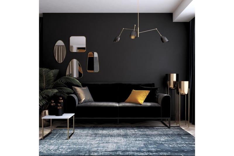 Bäddsoffa Adley - Svart - Möbler - Soffa - Bäddsoffa - Bäddsoffa längsbäddad