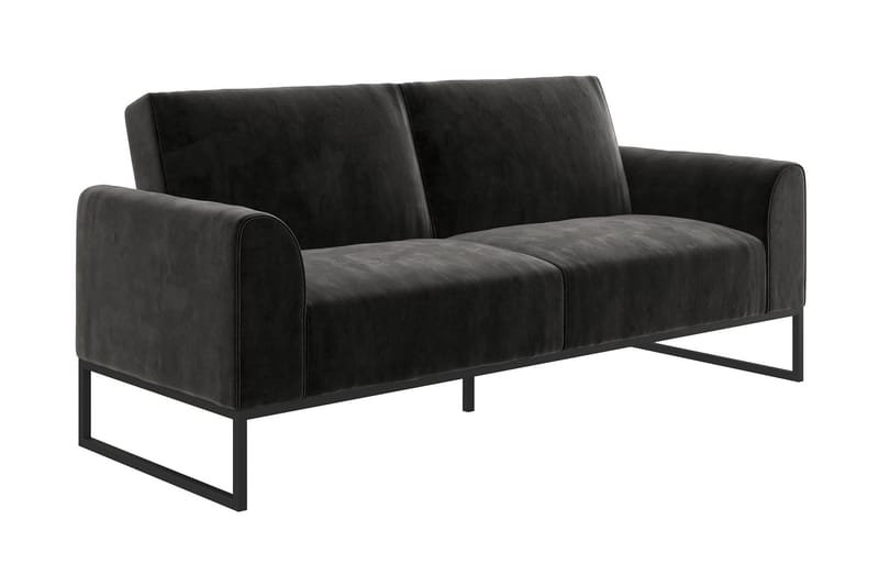 Bäddsoffa Adley - Svart - Möbler - Soffa - Bäddsoffa - Bäddsoffa längsbäddad