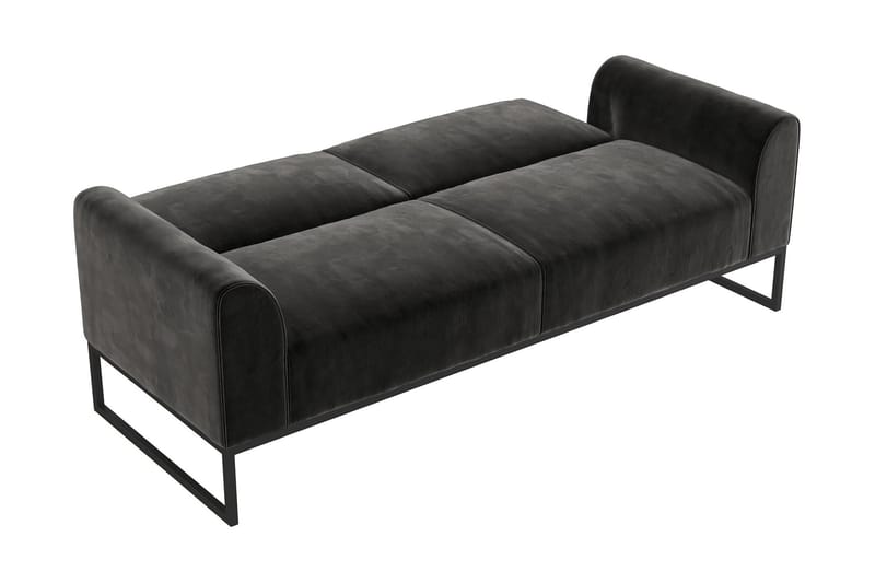 Bäddsoffa Adley - Svart - Möbler - Soffa - Bäddsoffa - Bäddsoffa längsbäddad