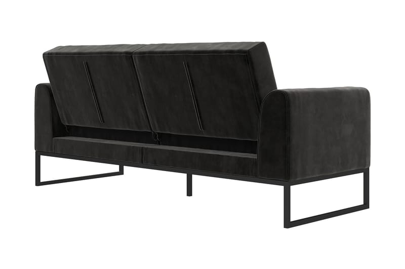 Bäddsoffa Adley - Svart - Möbler - Soffa - Bäddsoffa - Bäddsoffa längsbäddad