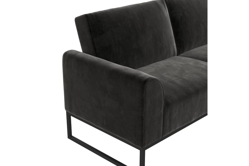 Bäddsoffa Adley - Svart - Möbler - Soffa - Bäddsoffa - Bäddsoffa längsbäddad