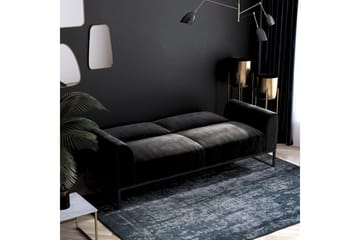 Bäddsoffa Adley - Svart - Möbler - Soffa - Bäddsoffa - Bäddsoffa längsbäddad