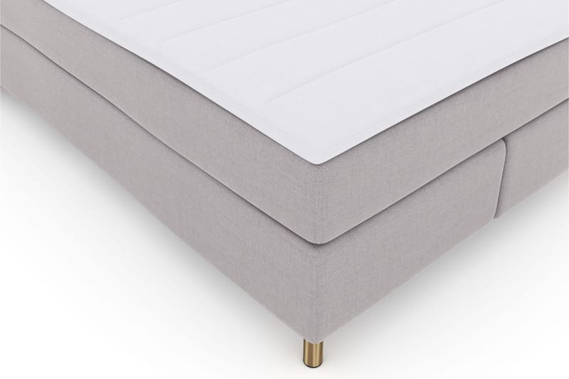 Komplett Sängpaket Choice No 3 140x200 Medium - Ljusgrå|Koppar - Kontinentalsäng - Komplett sängpaket