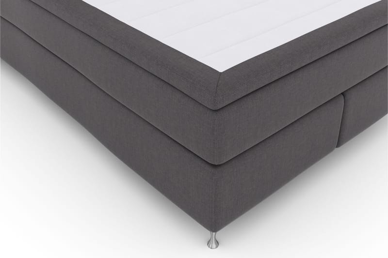 Komplett Sängpaket Choice No 5 140x200 Fast Latex - Mörkgrå|Silver - Kontinentalsäng - Komplett sängpaket