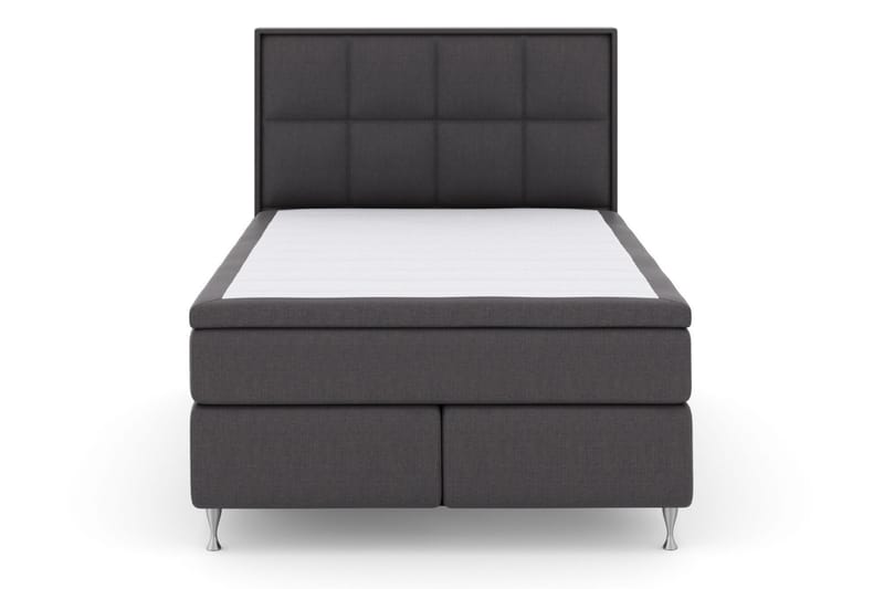 Komplett Sängpaket Choice No 5 140x200 Medium Watergel - Mörkgrå|Silver - Kontinentalsäng - Komplett sängpaket