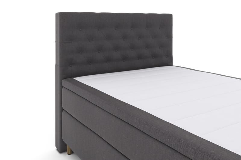 Komplett Sängpaket Choice No 4 140x200 Fast - Mörkgrå|Koppar - Kontinentalsäng - Komplett sängpaket