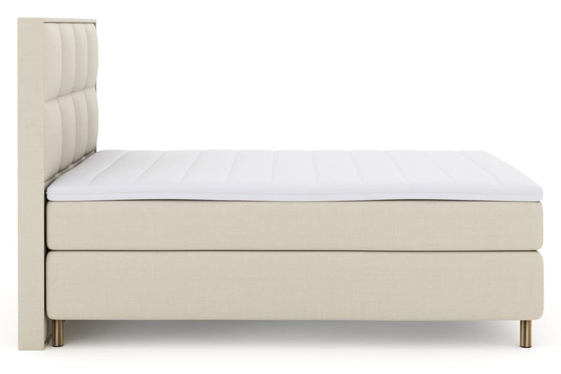 Komplett Sängpaket Choice No 3 160x200 Medium - Beige|Koppar - Kontinentalsäng - Dubbelsäng - Komplett sängpaket