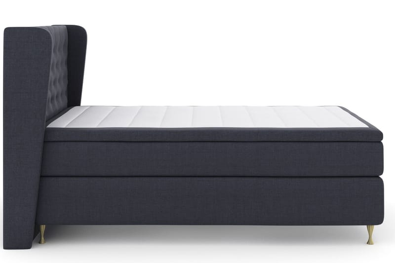 Komplett Sängpaket Choice No 4 160x200 Medium - Blå|Guld - Kontinentalsäng - Dubbelsäng - Komplett sängpaket