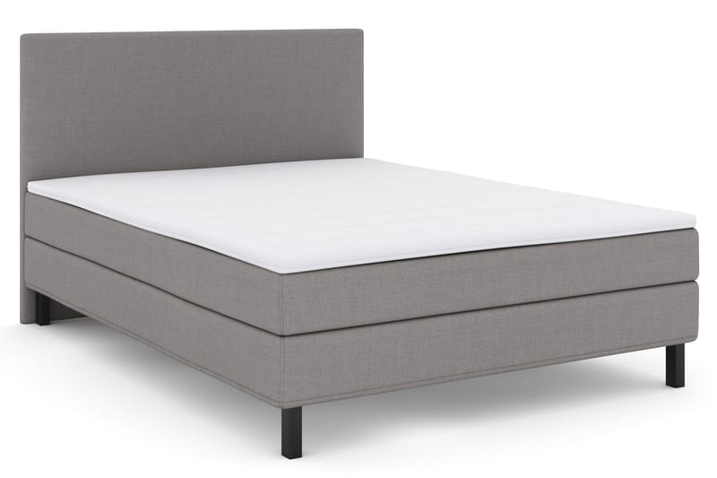 Komplett Sängpaket Choice No 1 160x200 - Ljusgrå|Svart - Kontinentalsäng - Dubbelsäng - Komplett sängpaket