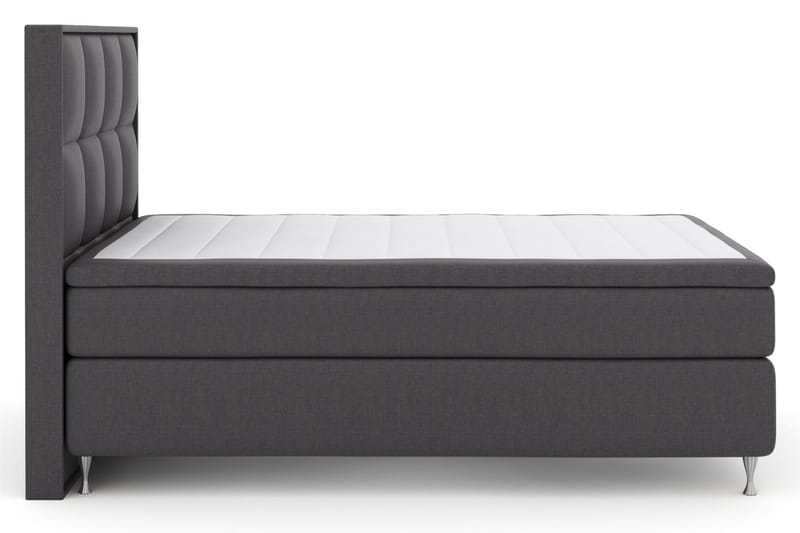 Komplett Sängpaket Choice No 5 140x200 Fast Latex - Mörkgrå|Silver - Kontinentalsäng - Komplett sängpaket