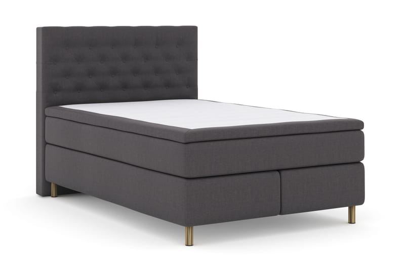 Komplett Sängpaket Choice No 4 140x200 Medium - Mörkgrå|Koppar - Kontinentalsäng - Komplett sängpaket