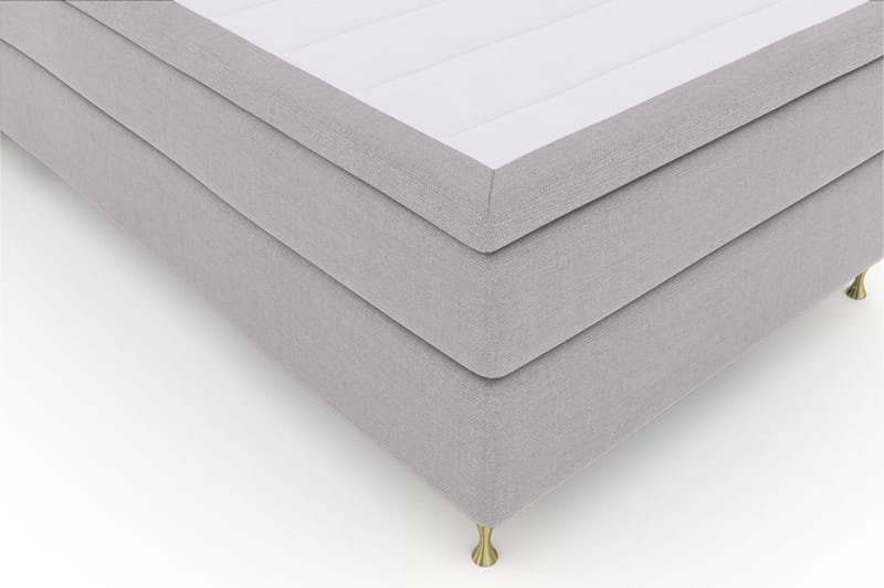 Komplett Sängpaket Choice No 6 120x200 Fast Watergel - Ljusgrå|Guld - Kontinentalsäng - Komplett sängpaket