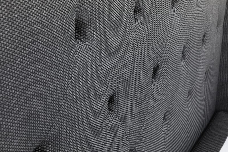 Komplett Sängpaket Langham 140x200 cm Grå - Grå|Svart - Kontinentalsäng - Komplett sängpaket