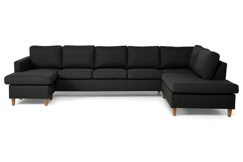 U-soffa Yen Large med Divan Vänster - Mörkgrå - U-soffa