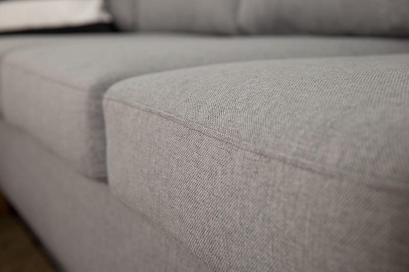 U-soffa Yen Large med Divan Höger - Ljusgrå - U-soffa