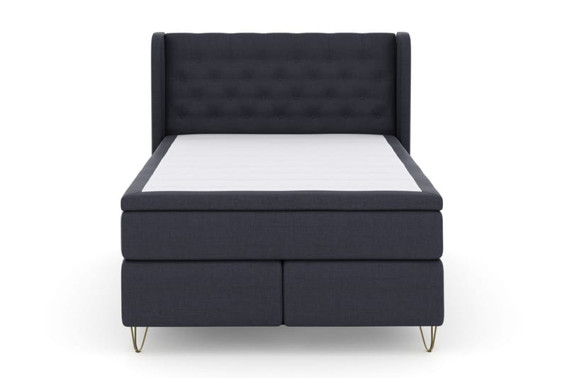 Komplett Sängpaket Choice No 6 140x200 Medium Watergel - Blå|Metall V-form - Komplett sängpaket - Kontinentalsäng