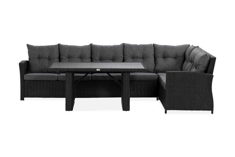 Loungegrupp James Svart/Glas - Loungeset & loungegrupp - Soffgrupp utomhus