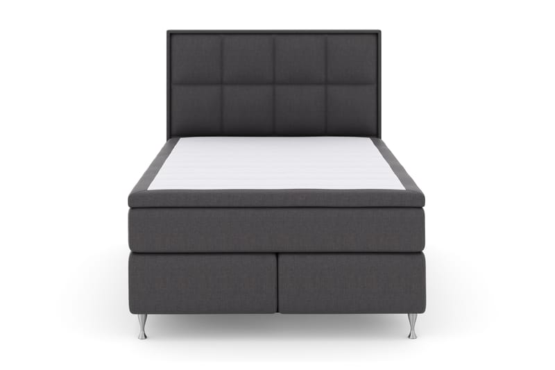 Komplett Sängpaket Choice No 4 140x200 Fast - Mörkgrå|Silver - Kontinentalsäng - Komplett sängpaket