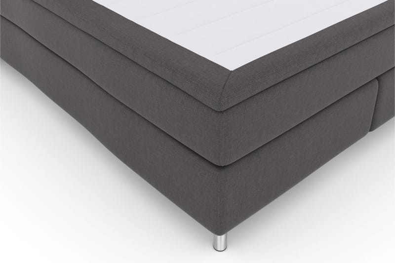 Komplett Sängpaket Choice No 5 180x200 Fast Watergel - Mörkgrå|Metall - Kontinentalsäng - Dubbelsäng - Komplett sängpaket