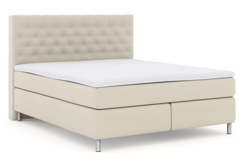 Komplett Sängpaket Choice No 3 180x200 Fast - Beige|Metall - Komplett sängpaket - Kontinentalsäng - Dubbelsäng