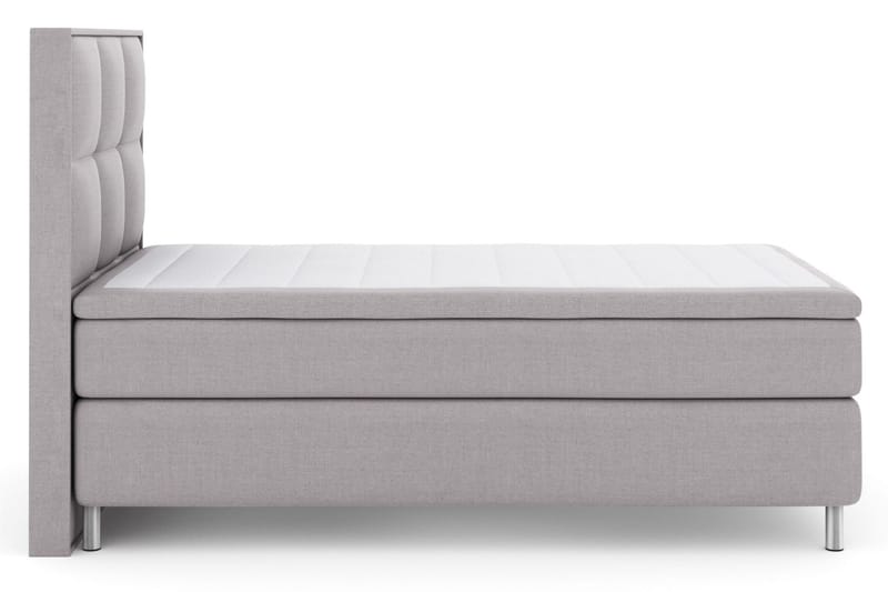 Komplett Sängpaket Choice No 6 120x200 Medium Latex/Memory - Ljusgrå|Metall - Kontinentalsäng - Komplett sängpaket
