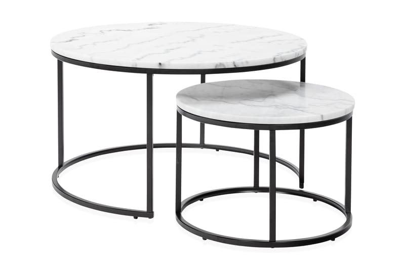 Satsbord Titania Runt Marmor - Satsbord - Soffbord