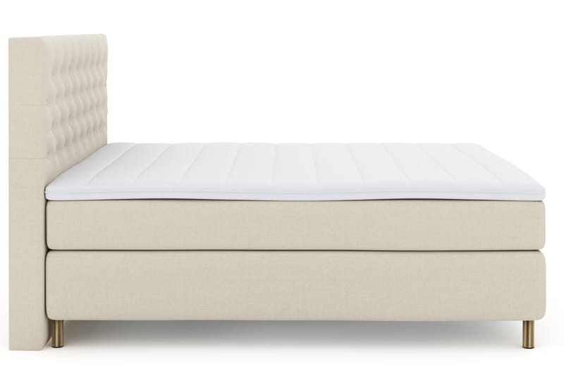 Komplett Sängpaket Choice No 3 180x200 Fast - Beige|Koppar - Kontinentalsäng - Dubbelsäng - Komplett sängpaket