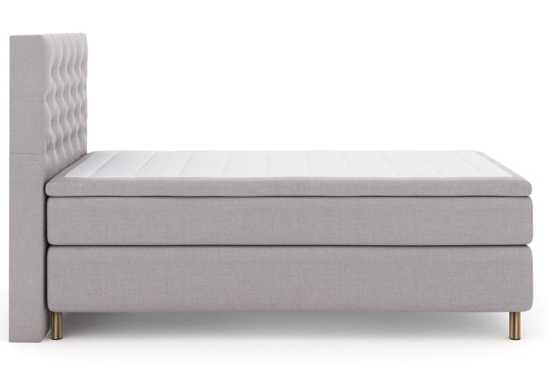 Komplett Sängpaket Choice No 6 120x200 Medium Memory/Pocket - Ljusgrå|Koppar - Kontinentalsäng - Komplett sängpaket