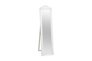 Fristående spegel barockstil 160x40 cm vit
