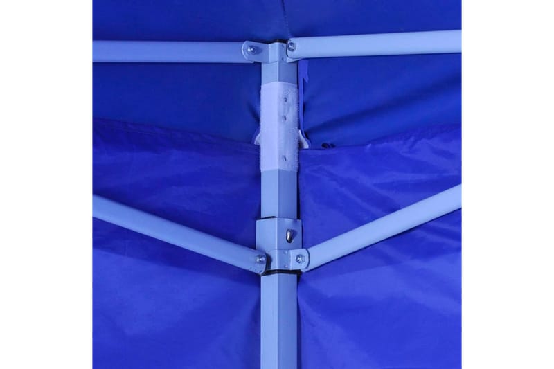 Blått hopfällbart tält 3x3 m med 4 väggar - Blå - Paviljongtak