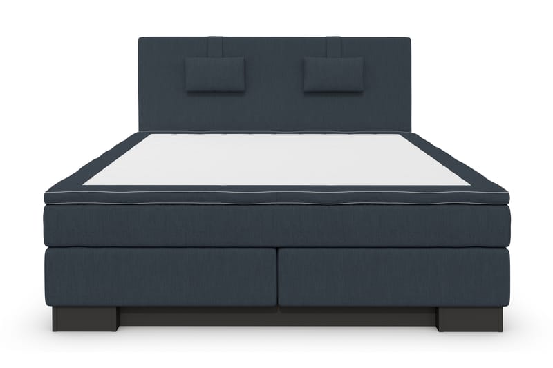 Komplett Sängpaket Romance Lyx 160x210 - Blå - Kontinentalsäng - Dubbelsäng - Komplett sängpaket