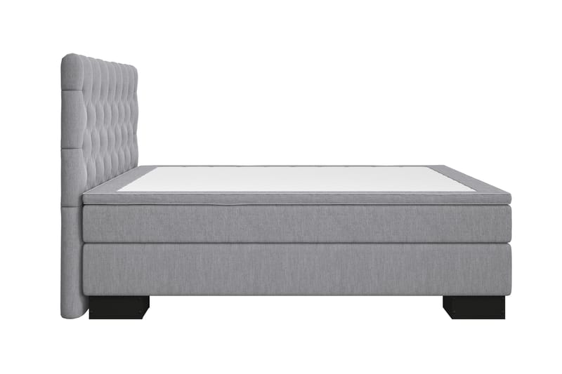 Komplett Sängpaket Romance Lyx 160x210 - Ljusgrå - Kontinentalsäng - Dubbelsäng - Komplett sängpaket