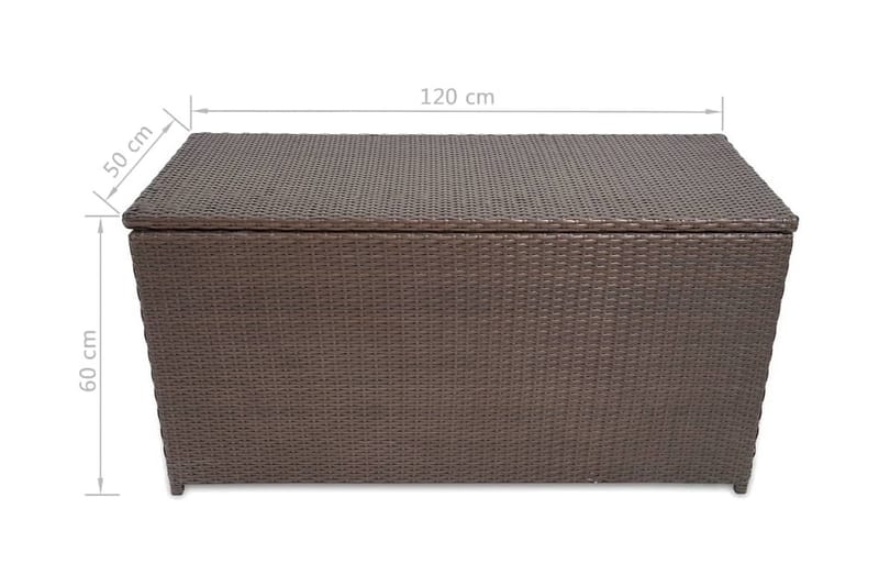 Dynbox 120x50x60 cm konstrotting brun - Brun - Dynbox & dynlåda