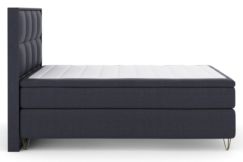 Komplett Sängpaket Choice No 4 140x200 Medium - Blå|Metall V-form - Kontinentalsäng - Komplett sängpaket