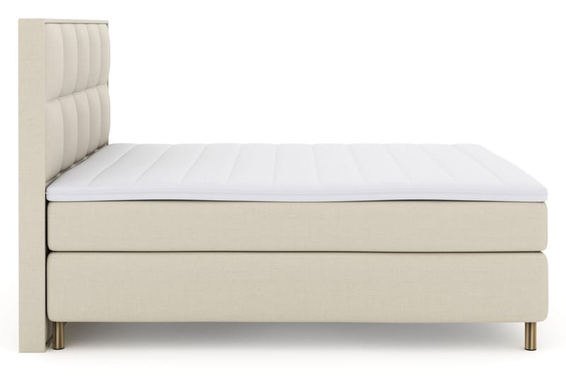 Komplett Sängpaket Choice No 3 180x200 Fast/Medium - Beige|Koppar - Kontinentalsäng - Dubbelsäng - Komplett sängpaket