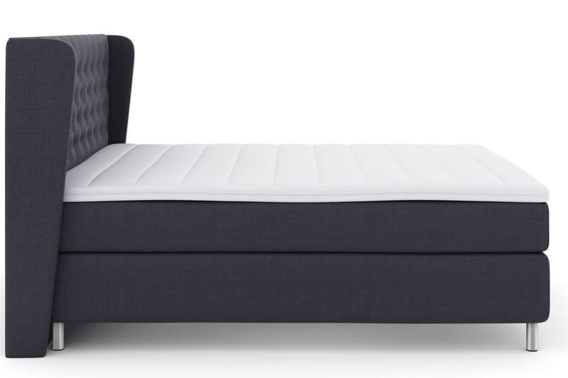 Komplett Sängpaket Choice No 3 210x210 Fast/Medium - Blå|Metall - Kontinentalsäng - Dubbelsäng - Komplett sängpaket