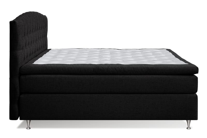 Sängpaket Abelie 180x200 Fast/Medium - Svart - Kontinentalsäng - Dubbelsäng - Komplett sängpaket