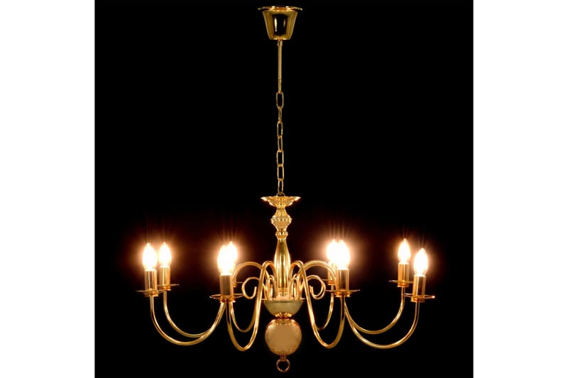 Takkrona guld 8xE14-glödlampor - Guld - Kristallkrona & takkrona - Hall lampa - Taklampa & takbelysning