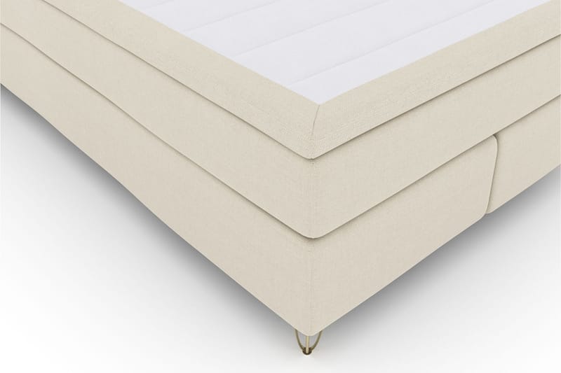 Komplett Sängpaket Choice No 5 140x200 Fast Latex - Beige|Metall V-form - Kontinentalsäng - Komplett sängpaket