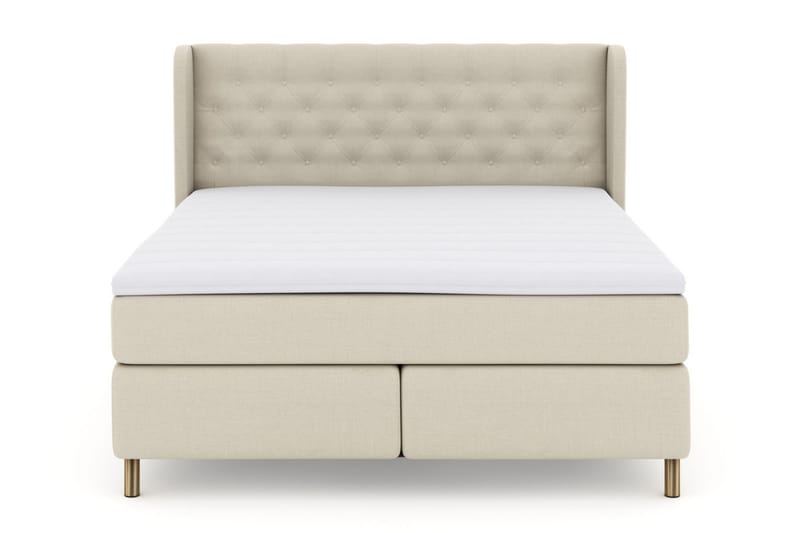 Komplett Sängpaket Choice No 3 180x200 Medium - Beige|Koppar - Kontinentalsäng - Dubbelsäng - Komplett sängpaket