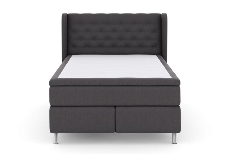 Komplett Sängpaket Choice No 5 140x200 Medium Latex - Mörkgrå|Metall - Kontinentalsäng - Komplett sängpaket