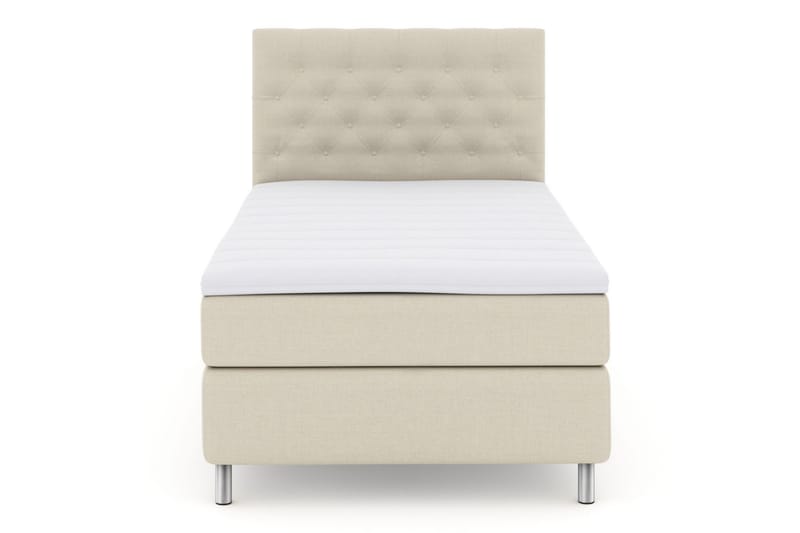 Komplett Sängpaket Choice No 3 120x200 Medium - Beige|Metall - Kontinentalsäng - Komplett sängpaket
